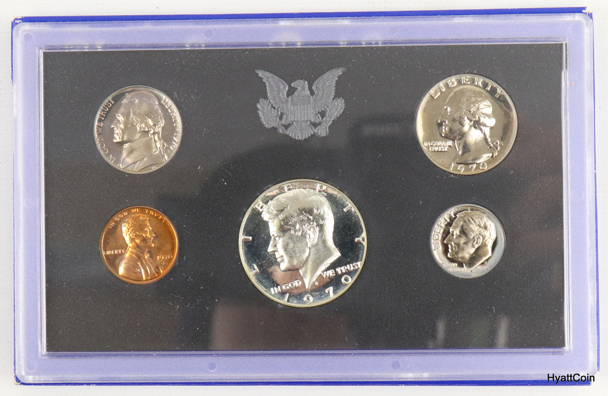 1970 Small Date U.S. Mint Proof Set in Mint Box Hyatt Coins