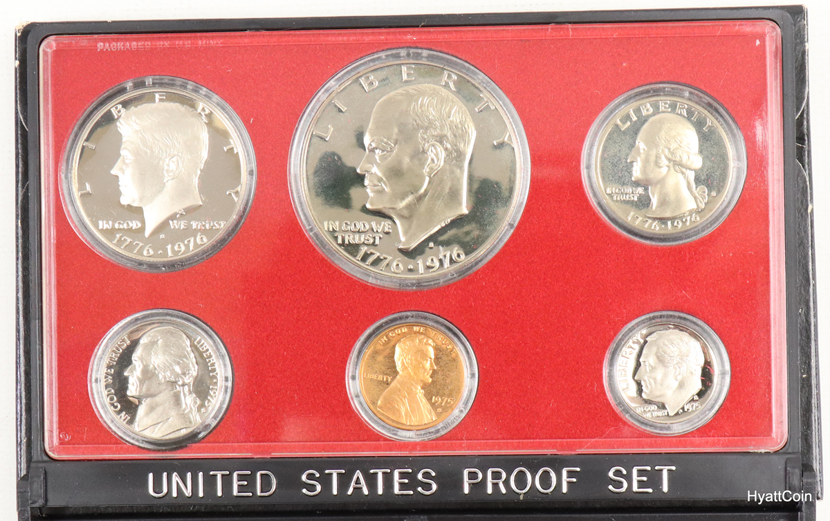 1975 U.S. Mint Proof Set in Mint Envelope Hyatt Coins