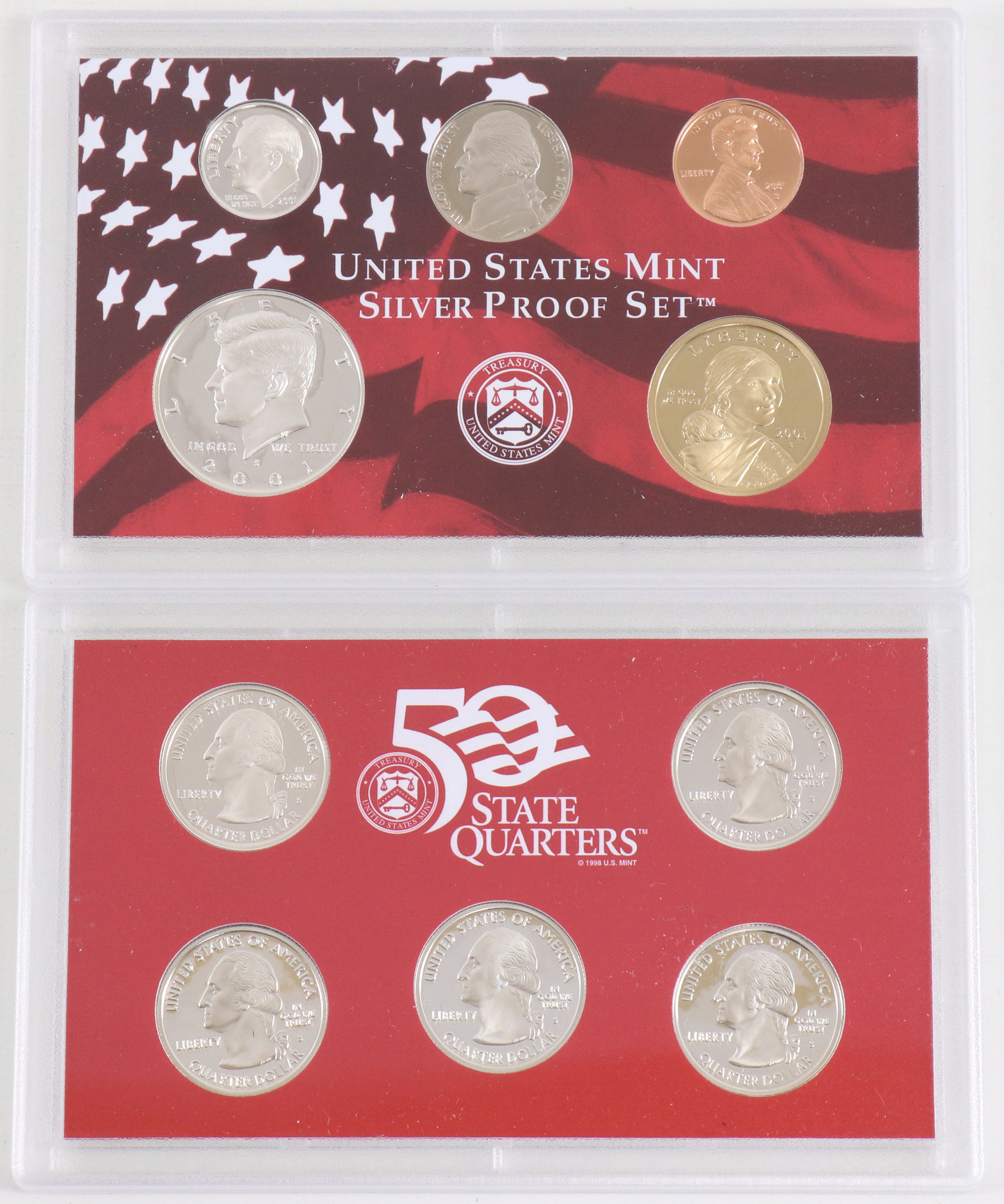 2001 U.S. Mint Silver Proof Set in Mint Box - Hyatt Coins