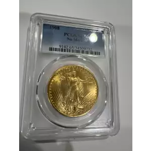 1908 $20 No Motto