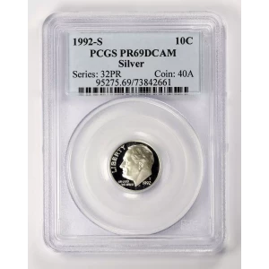 1992-S 10C Silver, DCAM (3)