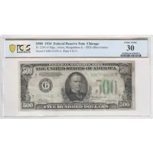 $500 1934  High Denomination Notes 2201-G (2)