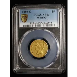 1850-C $5 Weak C (4)