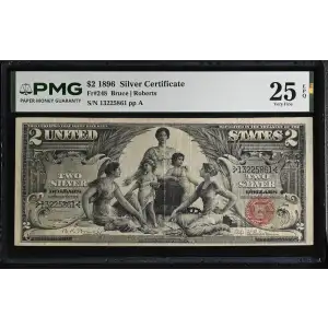 $2 1896 Small Red Silver Certificates 248 (2)